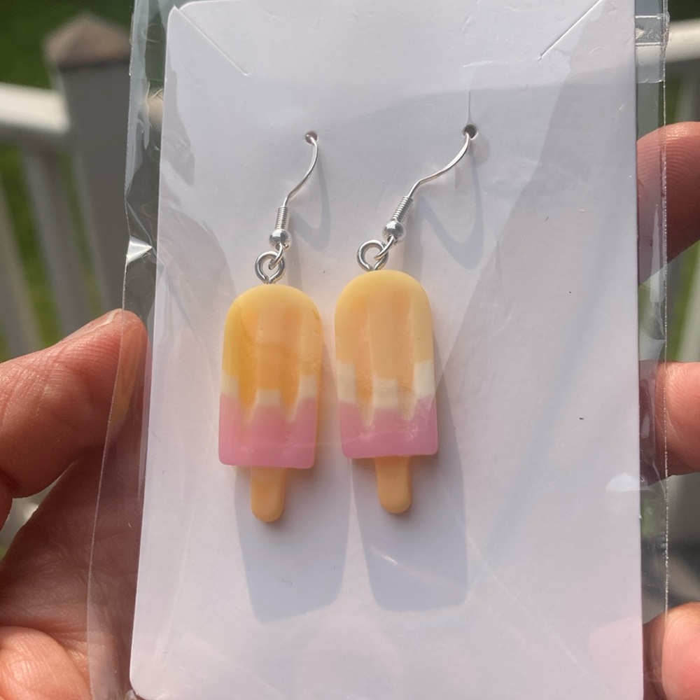 Handmade “Popsicle” earrings.